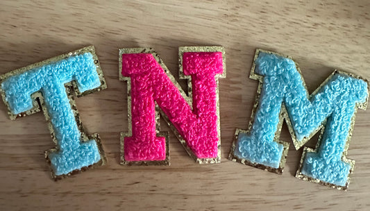 2 inch Chenille Letters