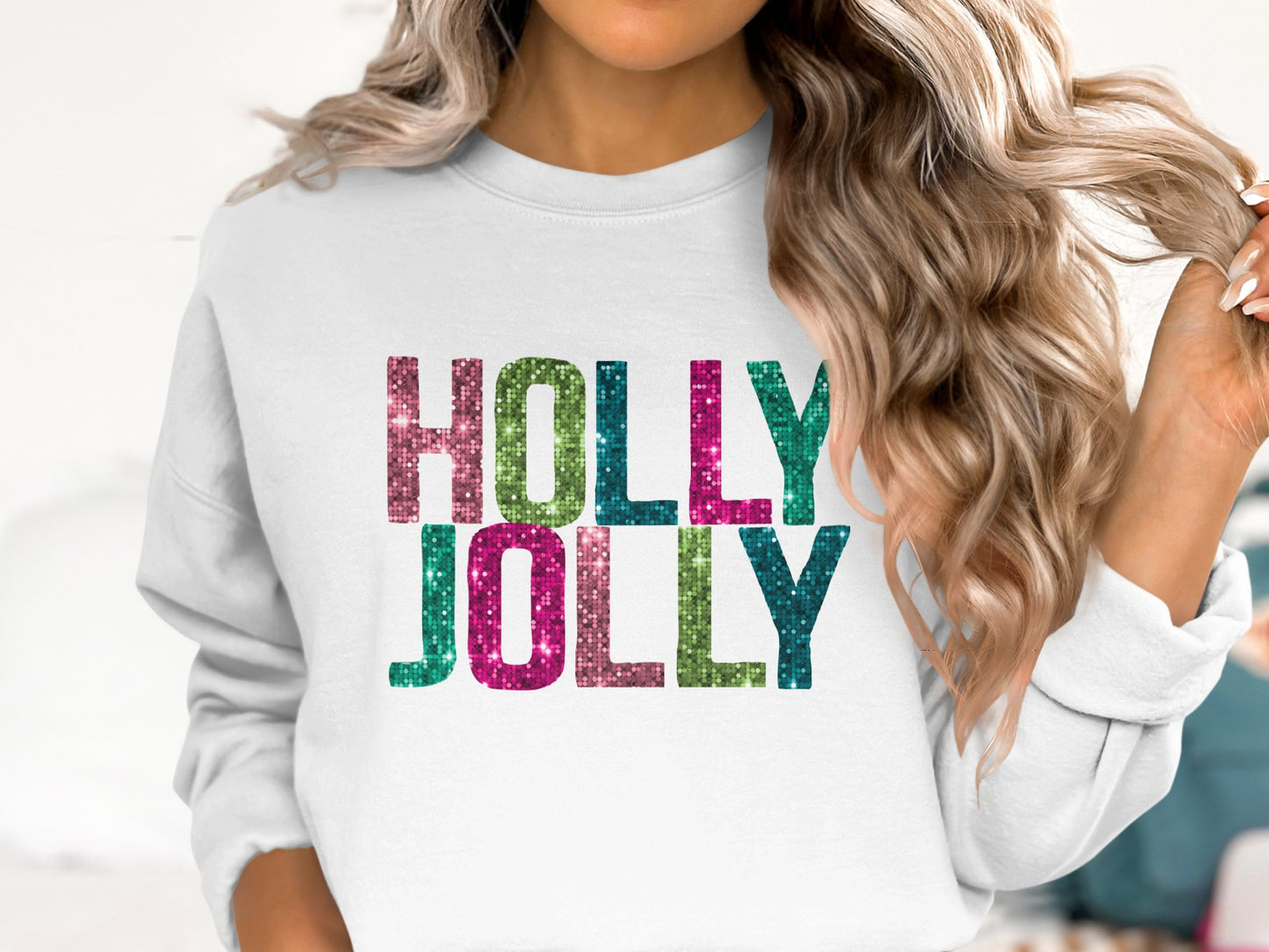 Holly Jolly Faux Sequin - H5