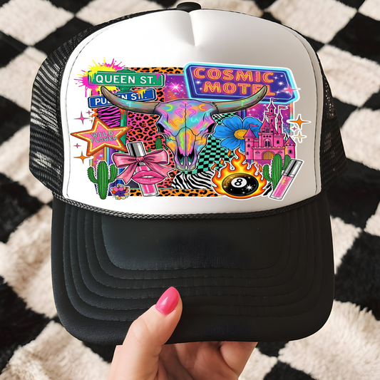 Cosmic Motel Trucker Hat Transfer - T9
