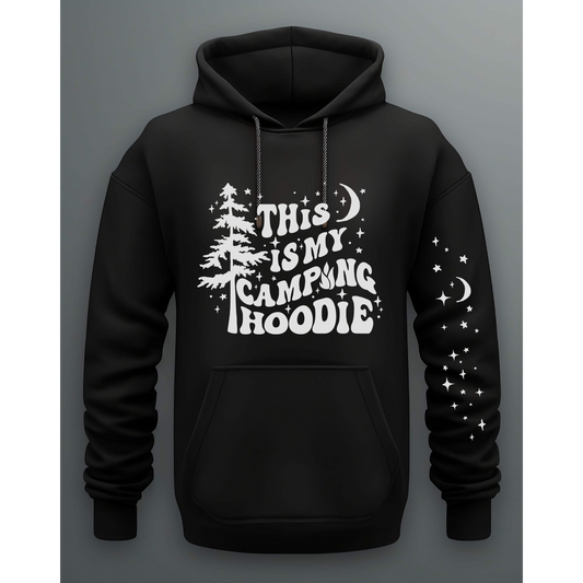 Camping Hoodie (Gray Ink) with Sleeve - B18