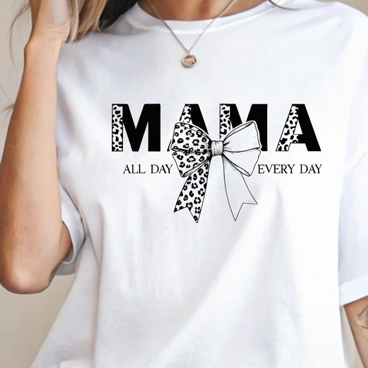 MAMA with Leopard Bow - G
