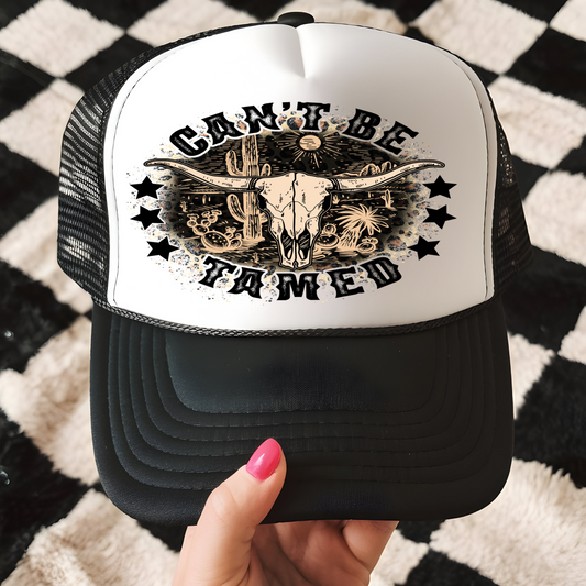 Can't Be Tamed Trucker Hat Transfer G31