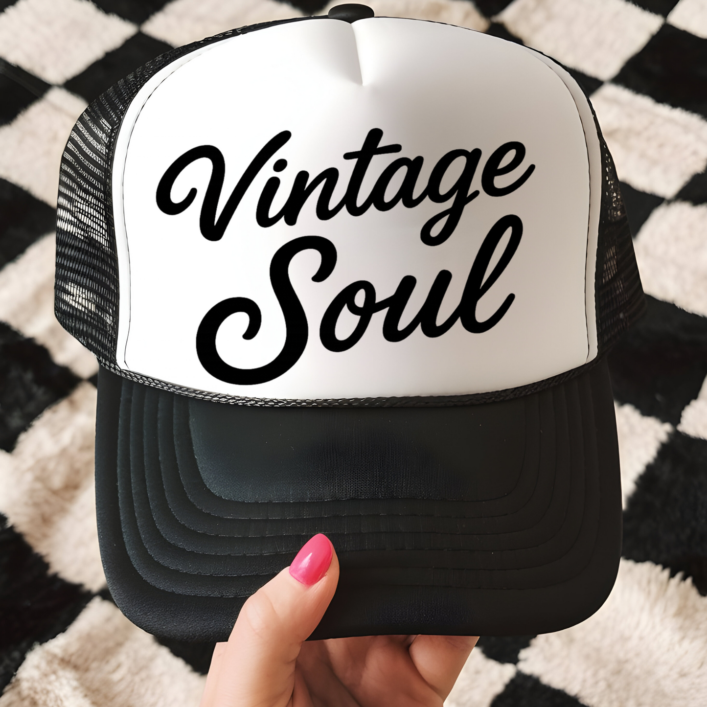 Vintage Soul Trucker Hat Transfer - F3