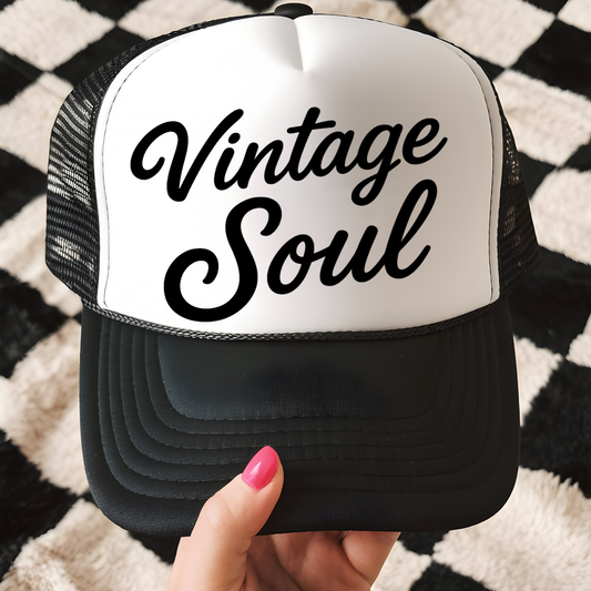 Vintage Soul Trucker Hat Transfer - F3