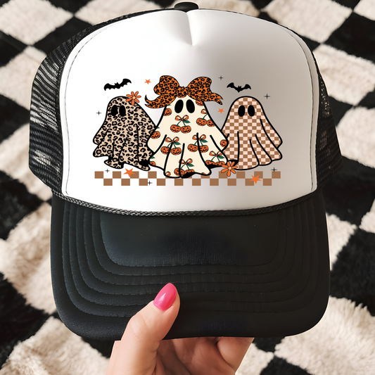 Triplet Ghosts Trucker Hat Transfer - T1