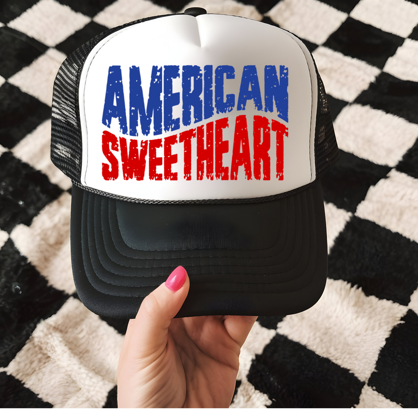 American Sweetheart Hat Transfer - T6
