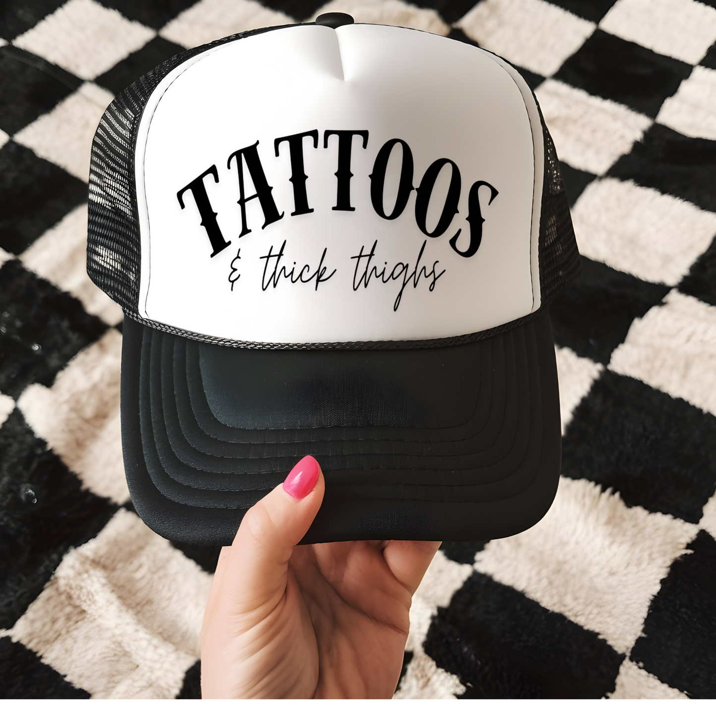 Tattoos and Thick Thighs Hat Transfer - T8