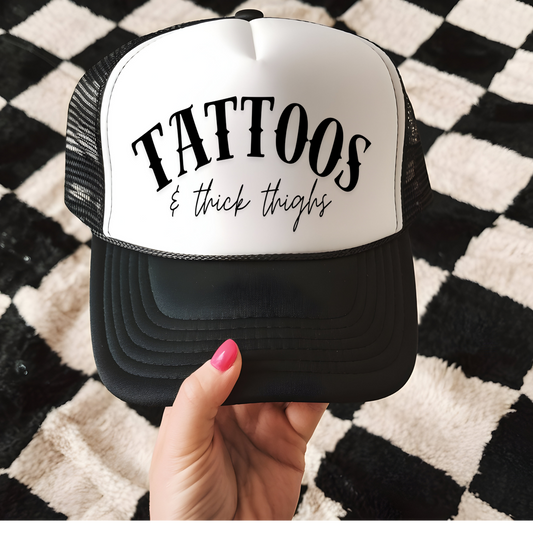 Tattoos and Thick Thighs Hat Transfer - T8