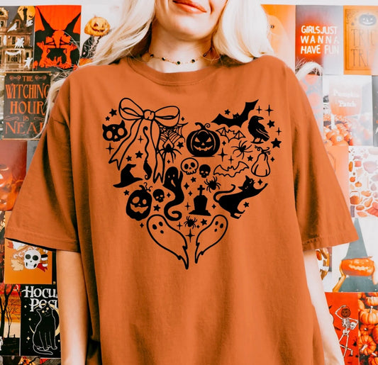 Heart Halloween Bows - A16