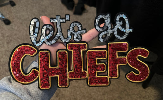 Let's Go Chiefs Patch - C22
