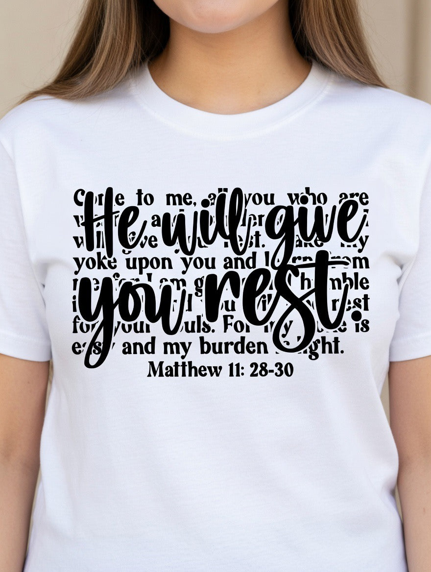 He Will Give You Rest- E5