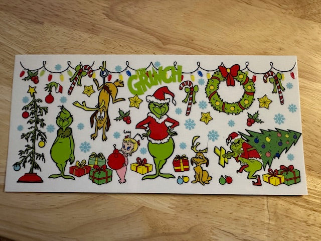 Oversized Grinch Collage Cup Wrap