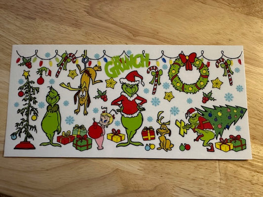 Oversized Grinch Collage Cup Wrap