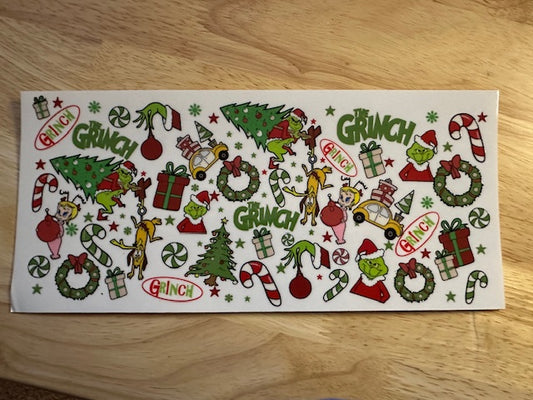 Miniature Grinch Collage Cup Wrap