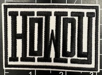 Howdy Black and White Patch