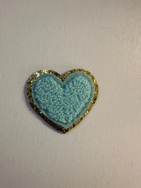 2 inch Chenille Hearts (6 Color options)