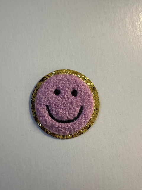 2 inch Chenille Smiley's (6 Color options)