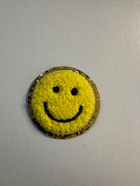 2 inch Chenille Smiley's (6 Color options)