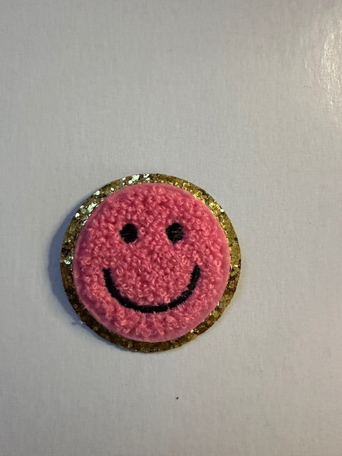 2 inch Chenille Smiley's (6 Color options)