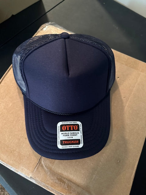 Navy High Panel Otto Hat