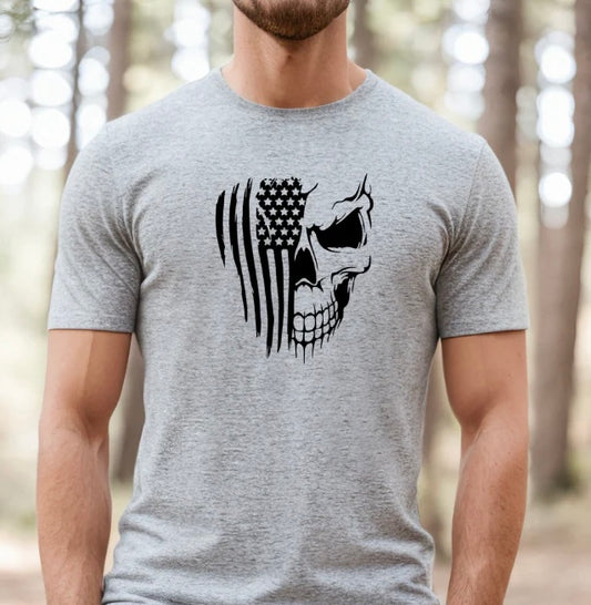 Skull/Flag - D4