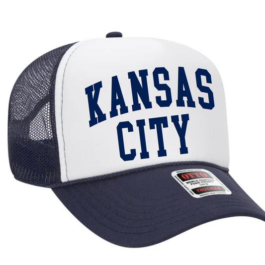 Kansas City (Navy) Trucker Hat Transfer - G12