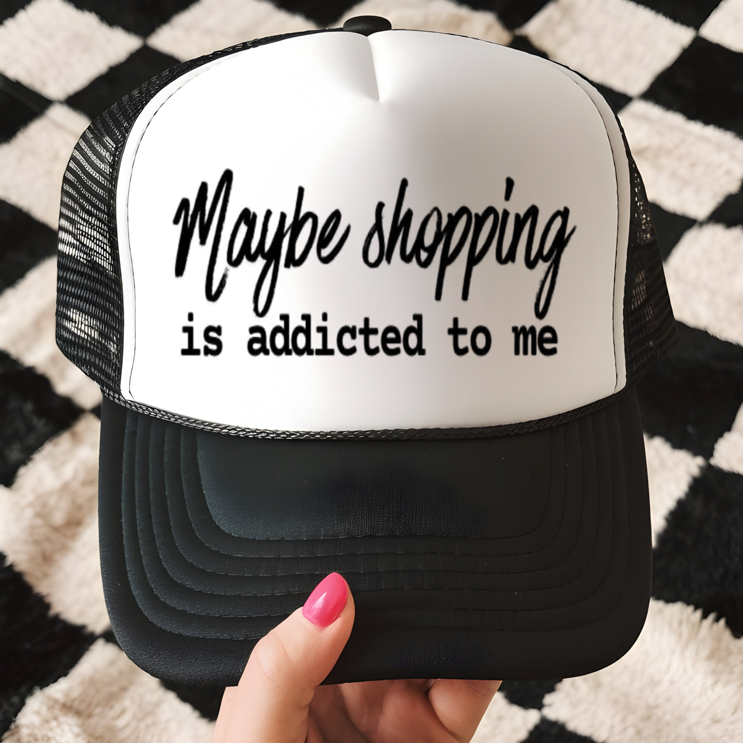 Shopping is Addicted to Me Hat Transfer - G24