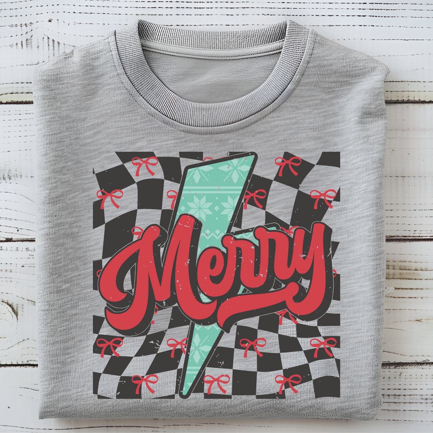 Checkered and Bow Merry - A7
