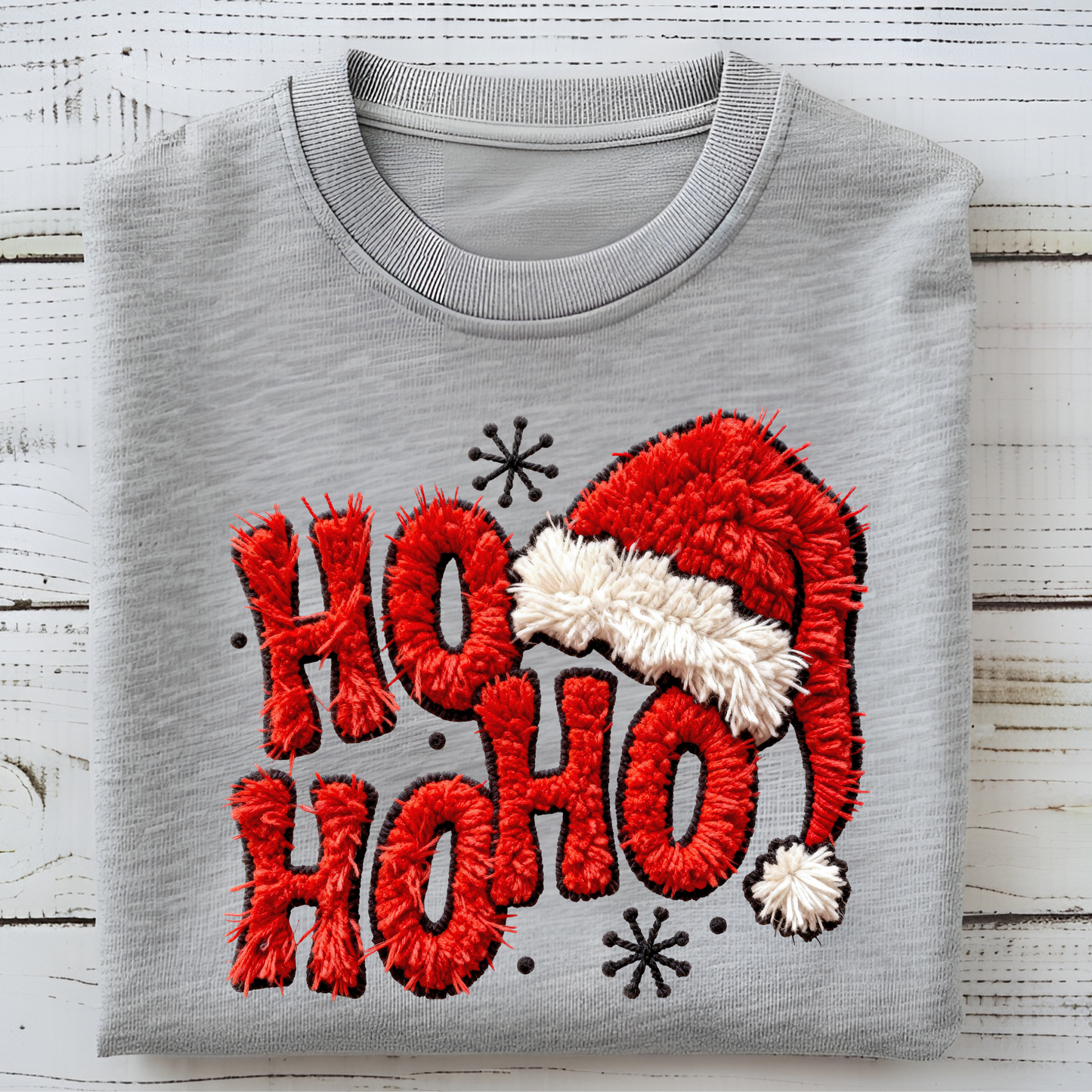 HO HO HO Santa Hat - 5