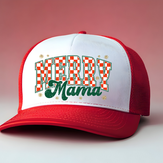 Merry Mama Trucker Hat Print - F8