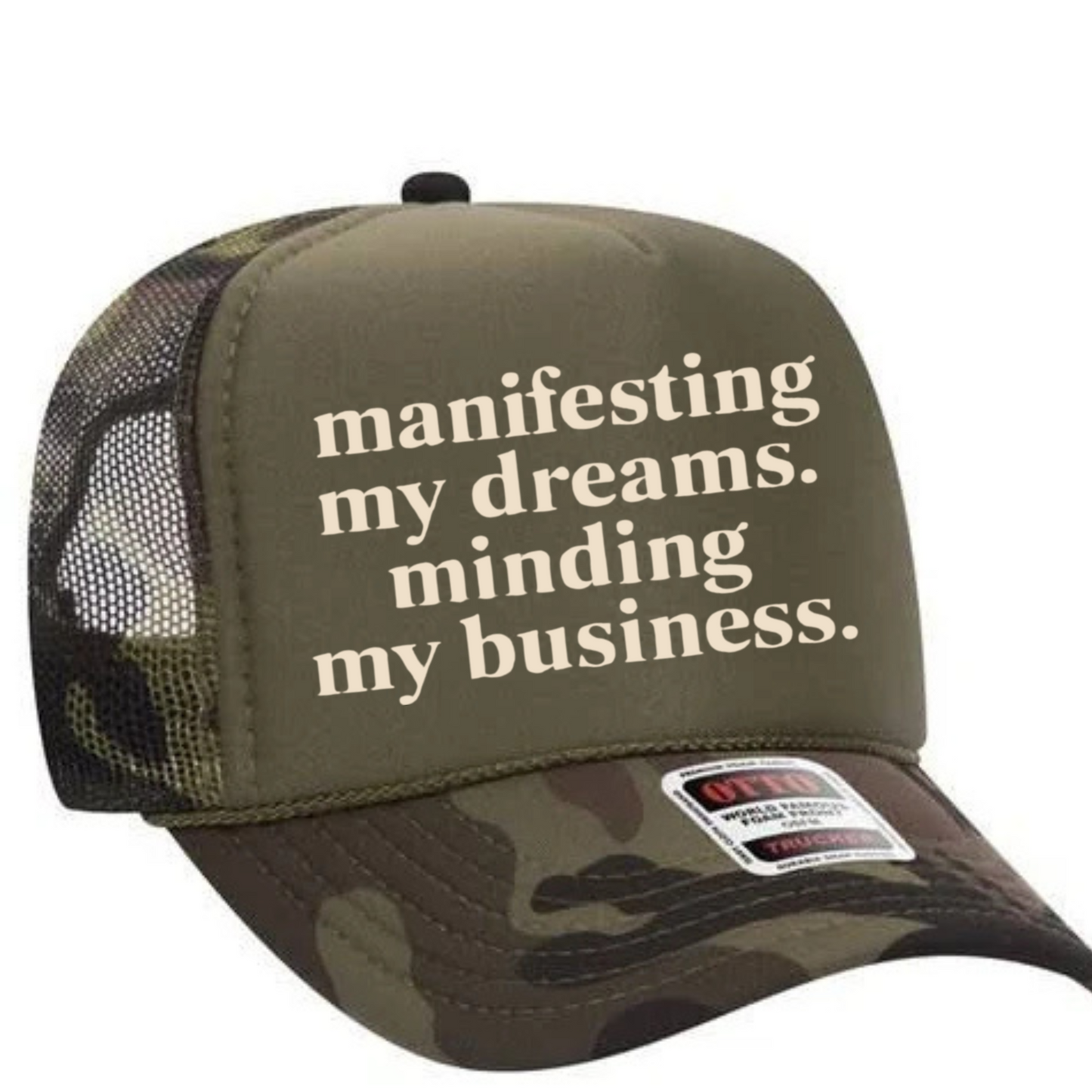 Manifesting Trucker Hat Transfer - G13