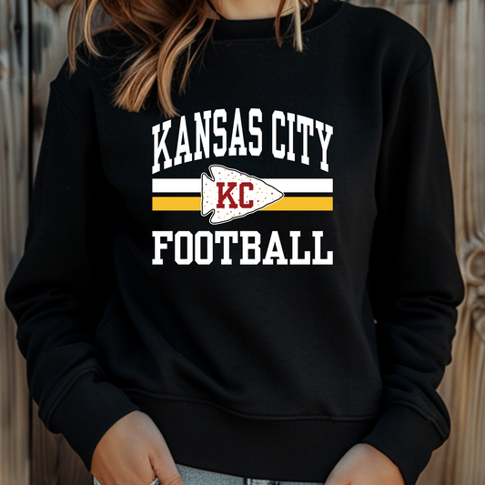 Kansas City Football with Starry Arrowhead - H1