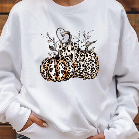 Cream Leopard Pumpkins - B12