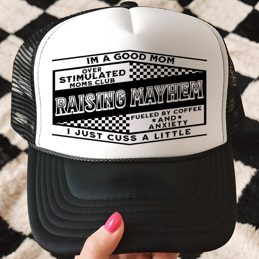 Raising Mayhem Trucker Hat Print - F6