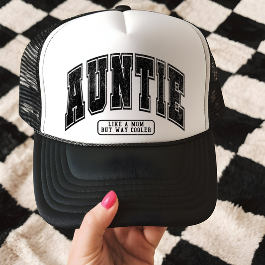 Auntie Trucker Hat Transfer - G23