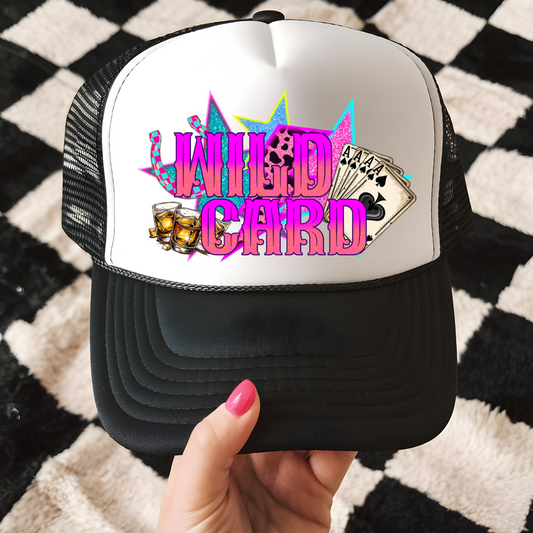 Wild Card Trucker Hat Transfer - T3