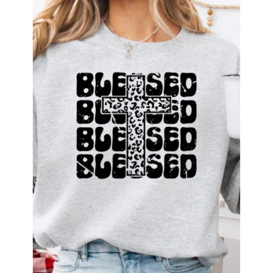 Blessed with Leopard Cross - A25