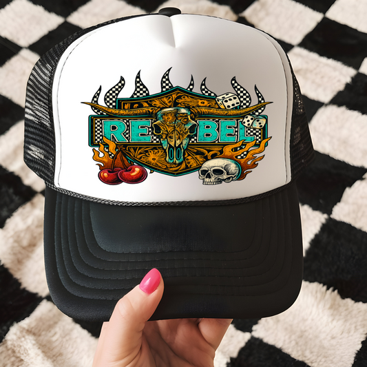 Rebel Trucker Hat Transfer - G20