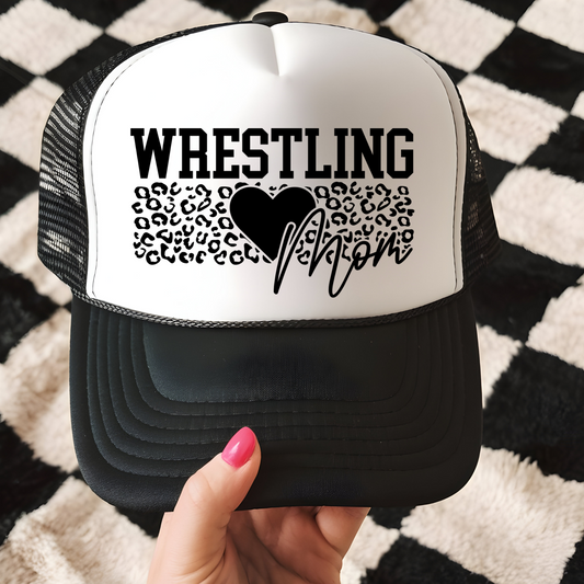 Wrestling Mom Trucker Hat Transfer - G19