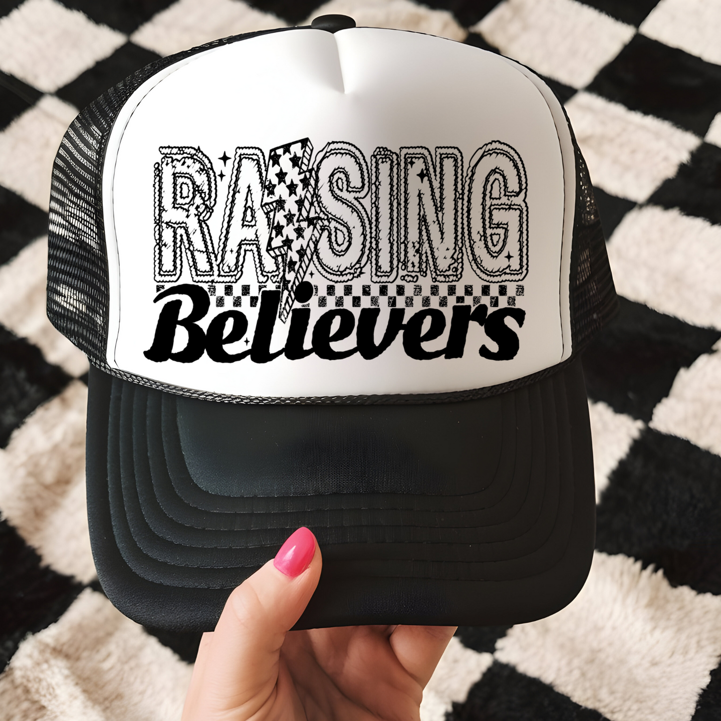Raising Believers Trucker Hat Transfer - G19