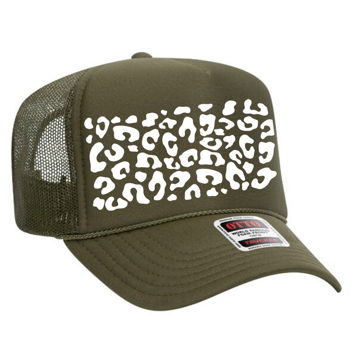 White Leopard Backing Hat Transfer - T4 – Transfers-N-More