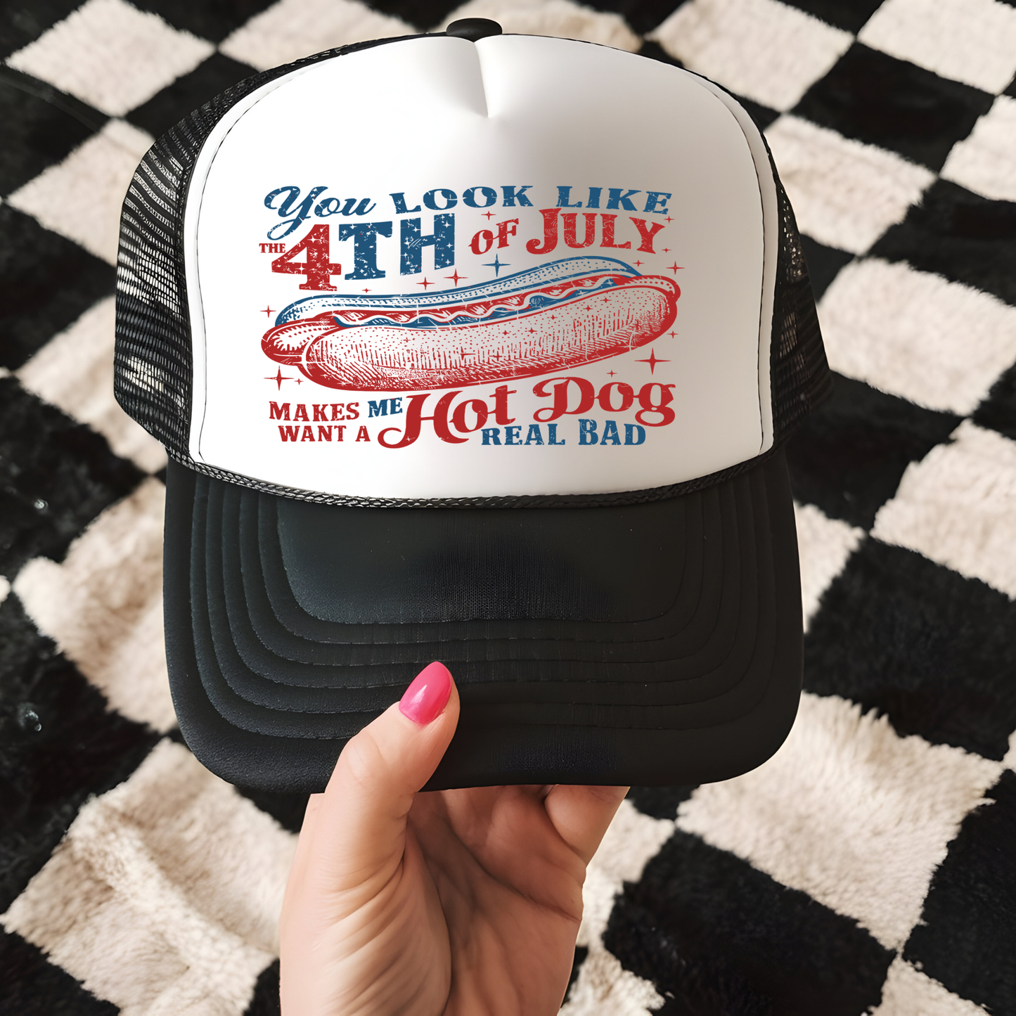 You look like the 4th of July Hat Transfer - F6