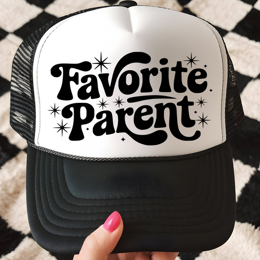 Favorite Parent Trucker Hat Print - G3