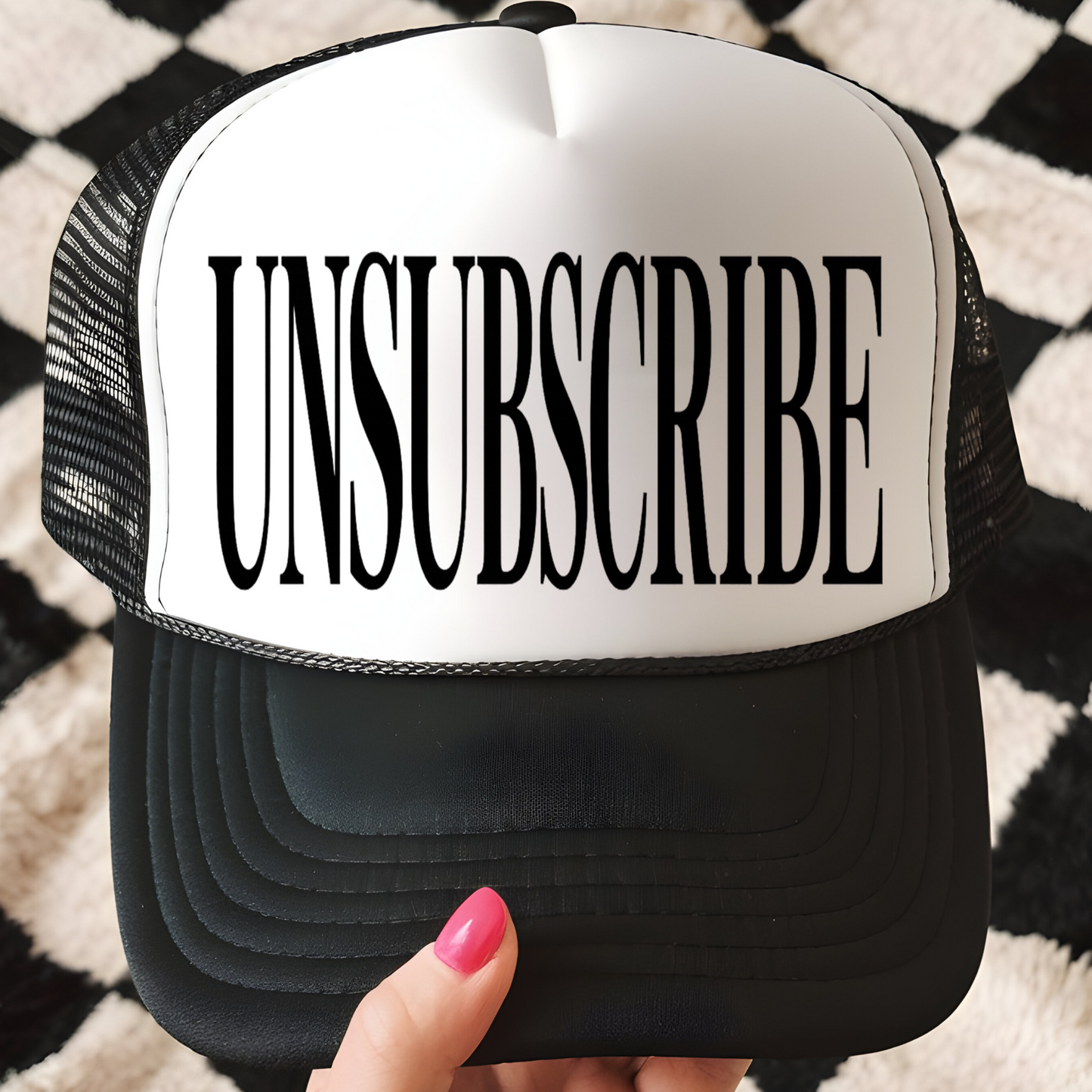 Unsubscribe Trucker Hat Print - F10