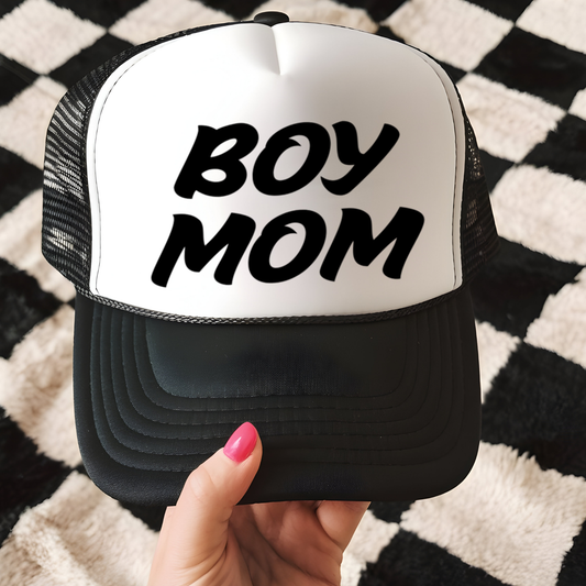 Boy Mom Trucker Hat Print - G17
