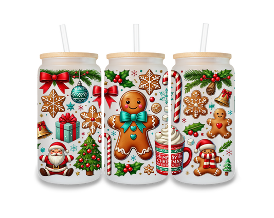 Gingerbread and Santa Cup Wrap - CW23