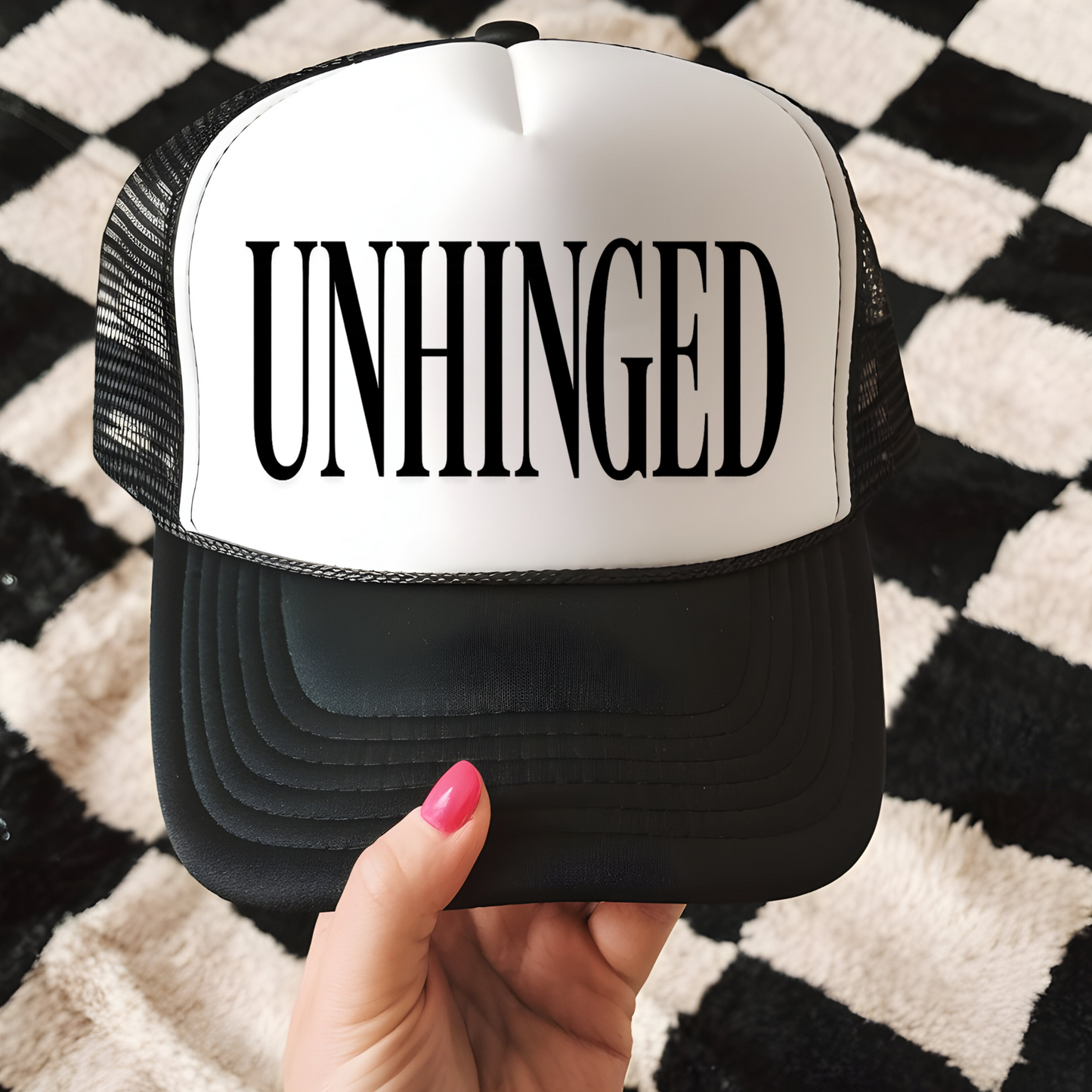 Unhinged Trucker Hat Print - T1