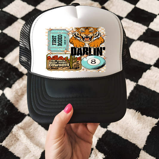 Darlin Collage Trucker Hat Transfer - F9