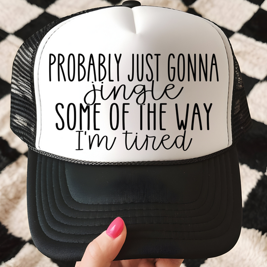 Jingle Some of the Way Trucker Hat Print - F7