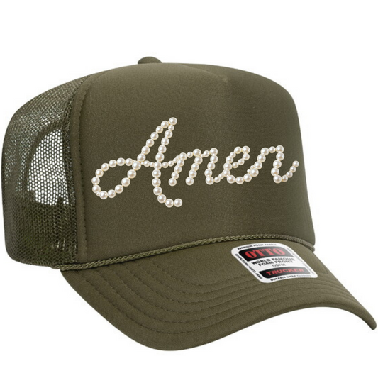 Pearl Amen Hat Transfer - F10